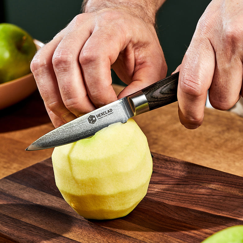 Damascus Steel Paring Knife, 3.5" (Espresso) - Image 2