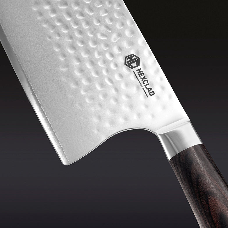 Damascus Steel Cleaver, 7" (Espresso) - Image 4