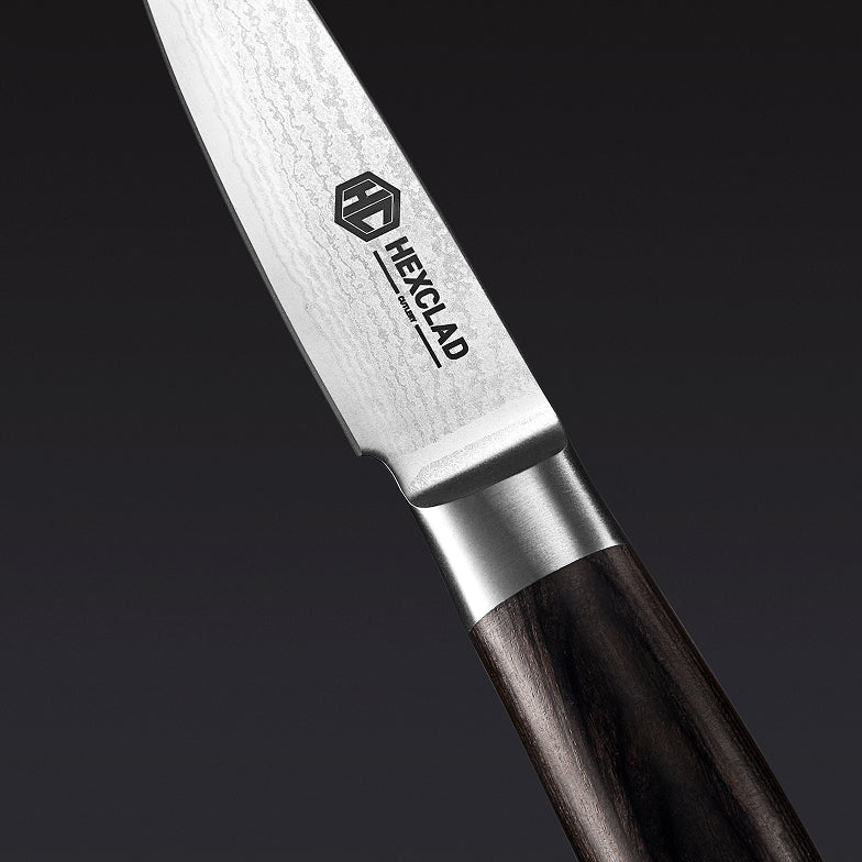 Damascus Steel Paring Knife, 3.5" (Espresso) - Image 4