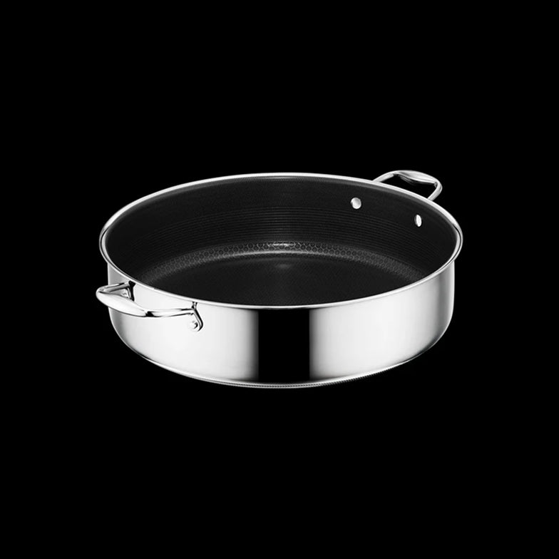 Hybrid Deep Sauté Pan with Lid, 10-QT - Image 4