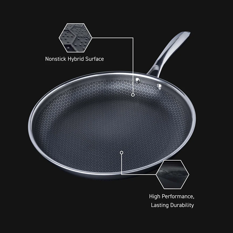 Hybrid Fry Pan with Lid, 12" - Image 4