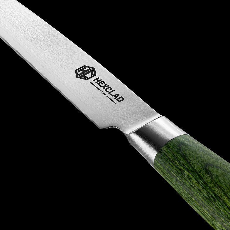 Damascus Steel Steak Knife Boxed Set, 6-pc (Green) - Image 5