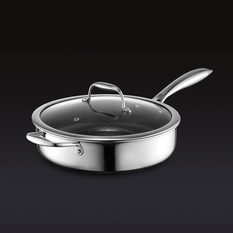 Hybrid Deep Sauté Pan with Lid, 3.3-Qt - Image 6