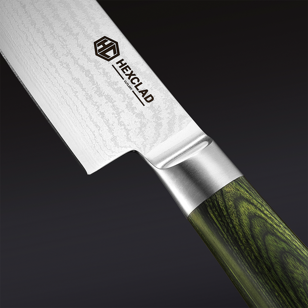 Damascus Steel Starter Knife Set, 2-pc (Green) - Image 2
