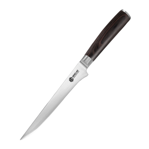 Damascus Steel Boning & Fillet Knife, 6" (Espresso)