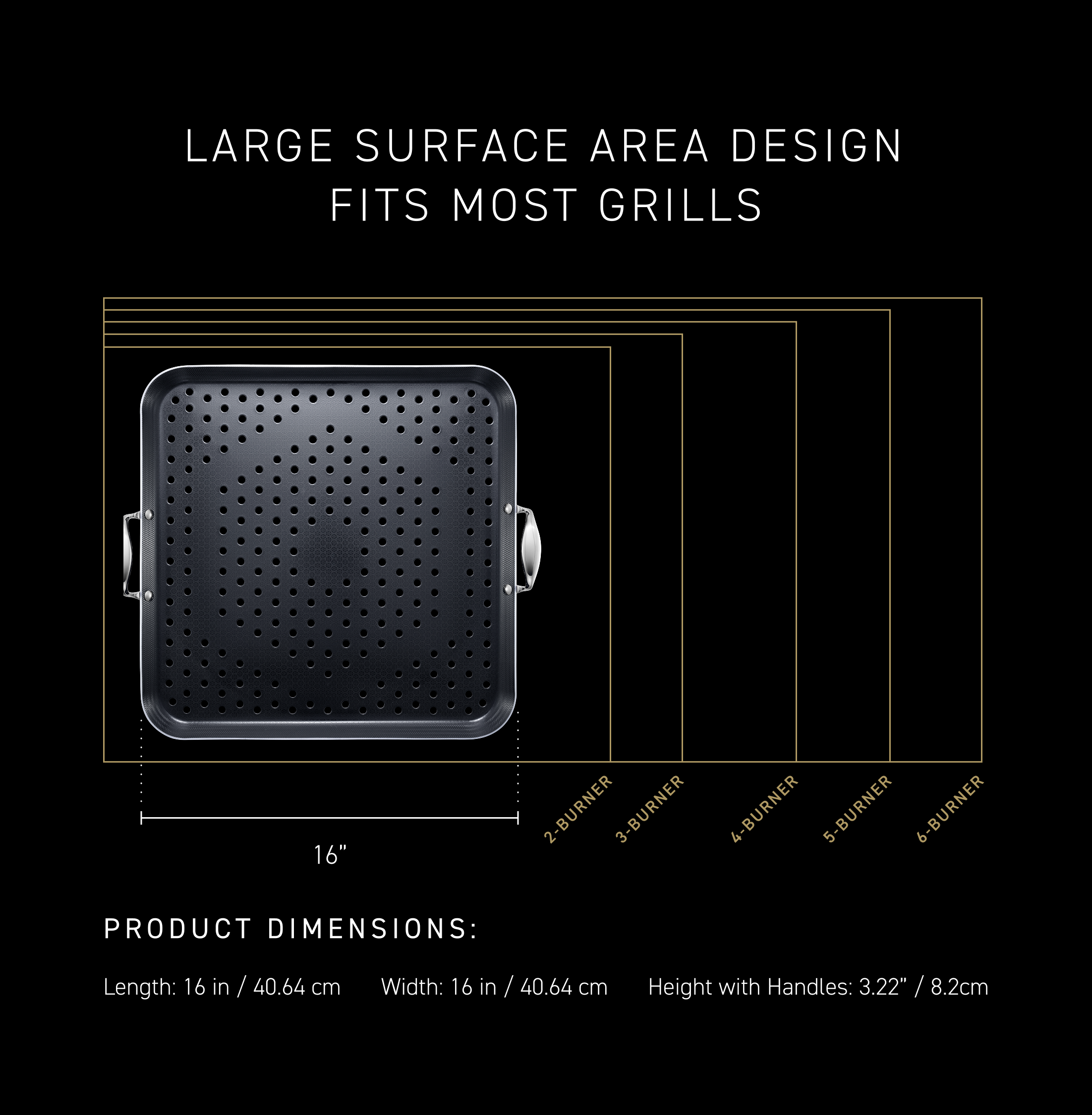 Hybrid BBQ Grill Topper, 16” - Image 6