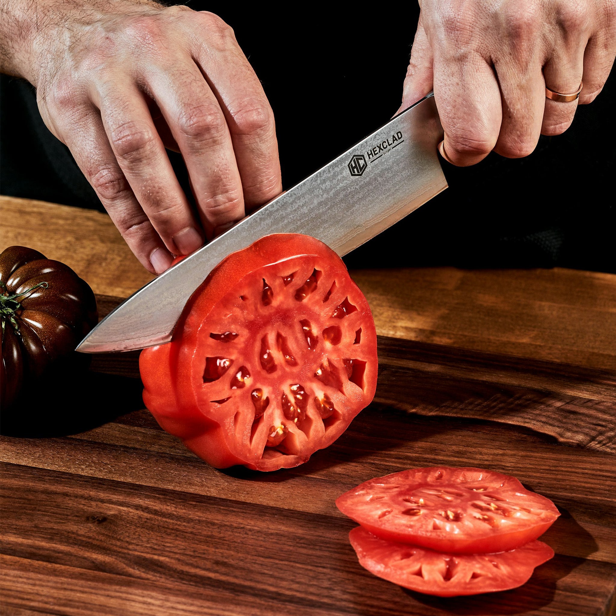 Damascus Steel Knife & Carving Set, 8-pc - Image 3