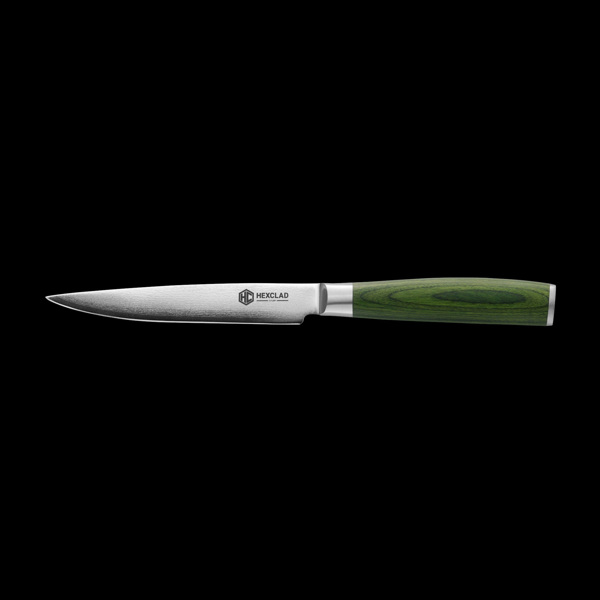 Damascus Steel Steak Knife Set, 8-pc (Green) - Image 5