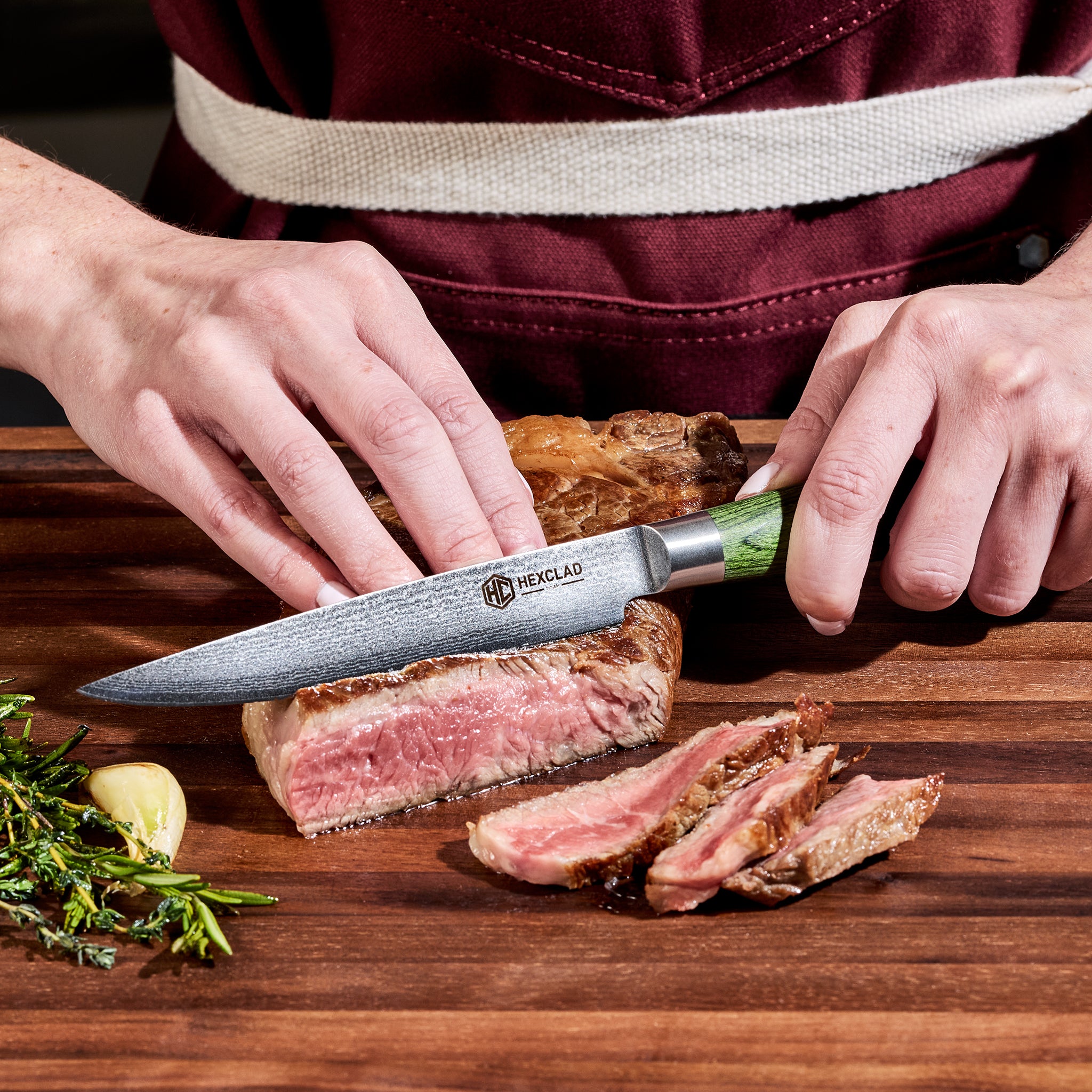 Steak Knife & Bistecca Plate Set, 16-pc (Green) - Image 4