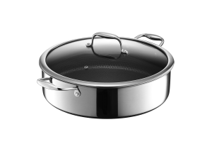Hybrid Deep Sauté Pan/Chicken Fryer with Lid, 7-Qt