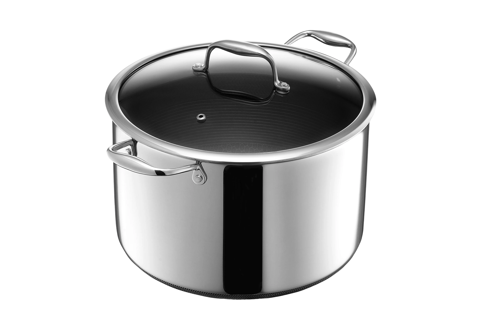 Hybrid Stock Pot with Lid, 10-Qt