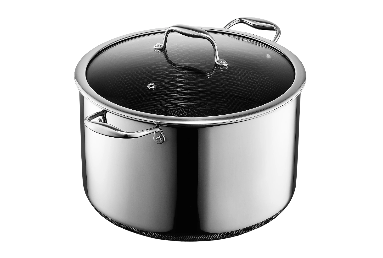 Hybrid Stock Pot with Lid, 12-Qt