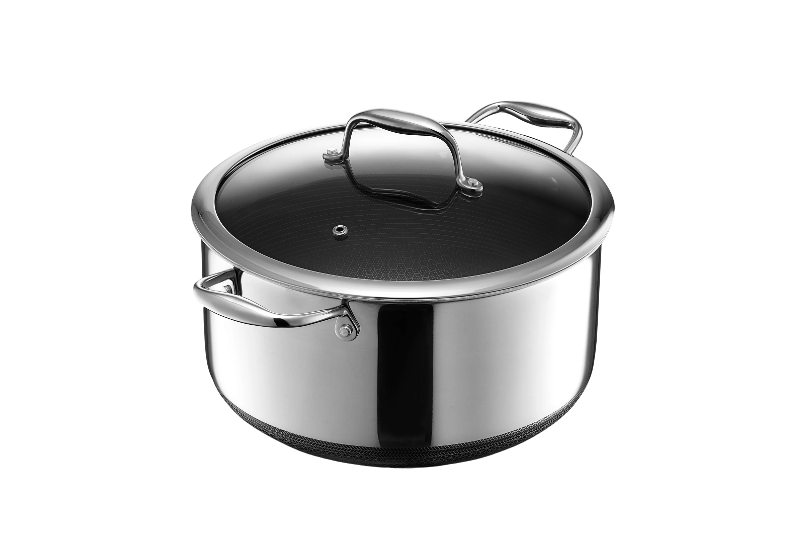 Hybrid Stock Pot With Lid, 8-Qt