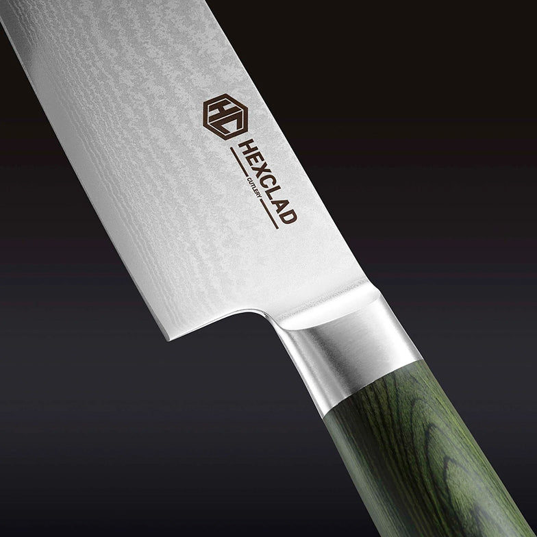 Damascus Steel Chef's Knife, 8" (Green) - Image 2