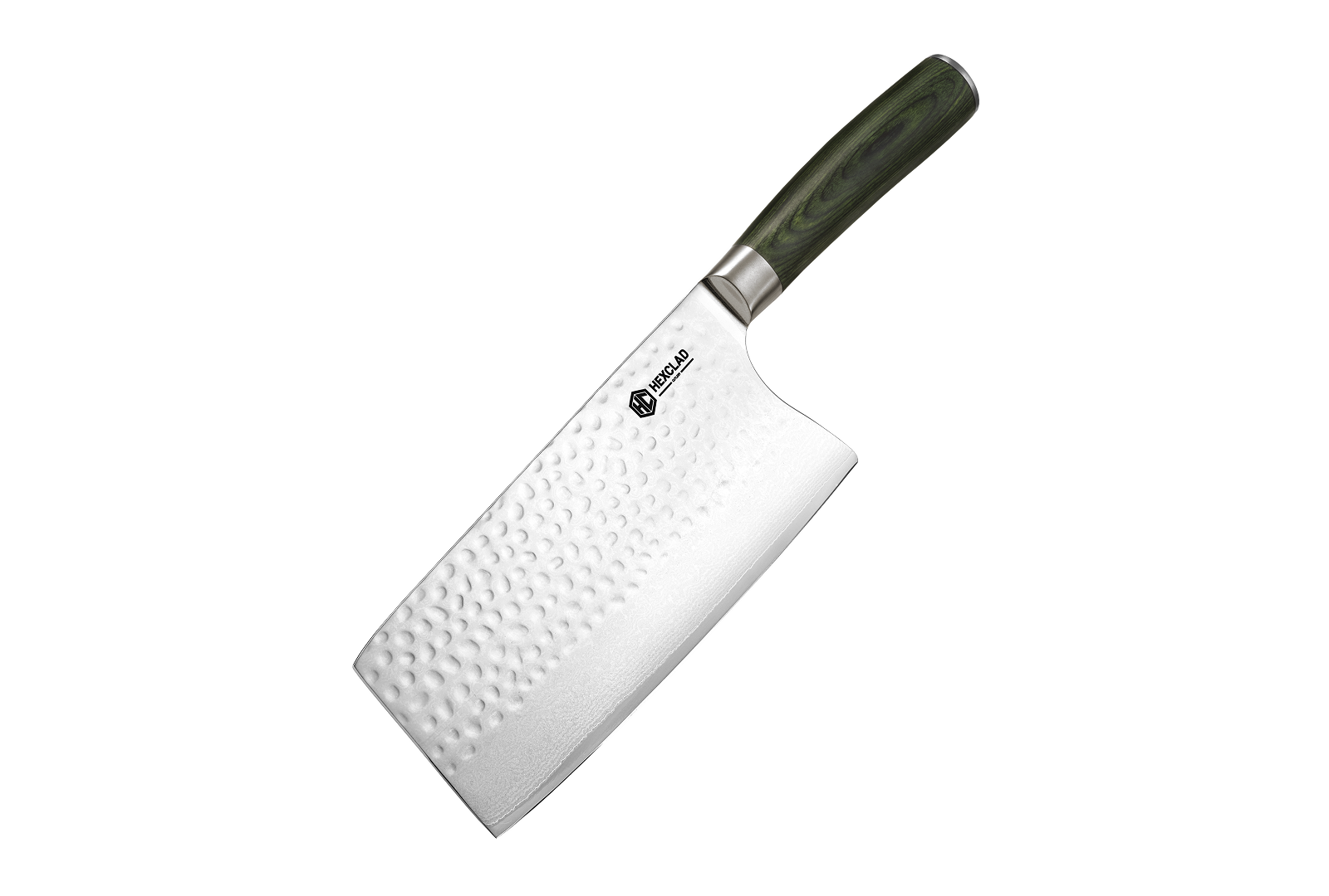 Damascus Steel Cleaver, 7" (Green)