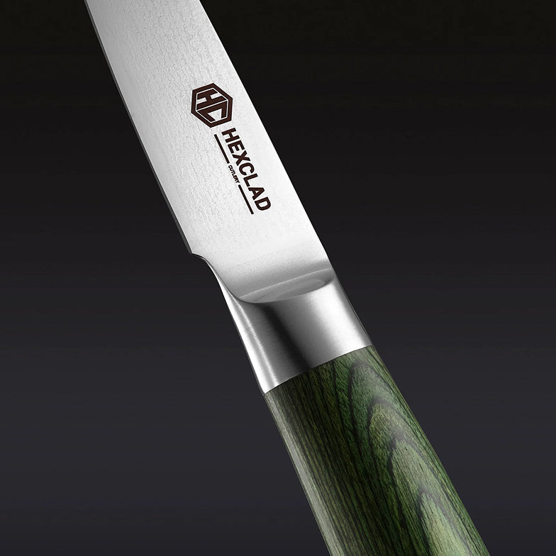 Damascus Steel Paring Knife, 3.5" (Green) - Image 4