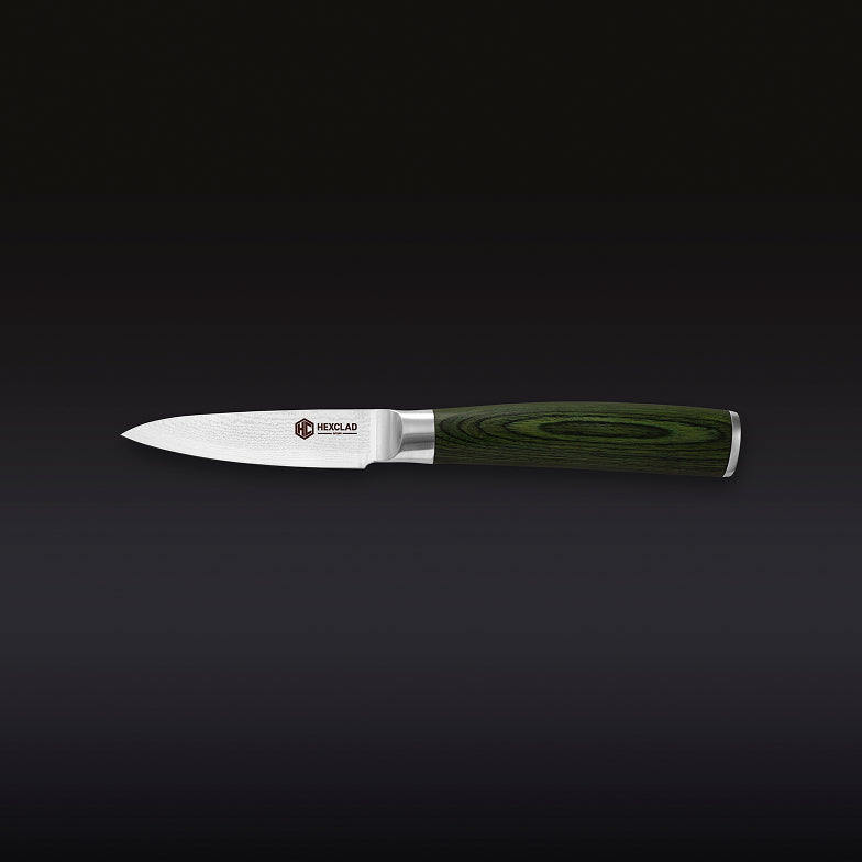 Damascus Steel Paring Knife, 3.5" (Green) - Image 5