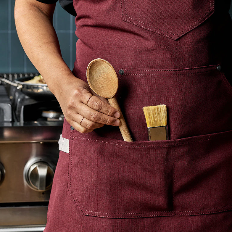 Eco Modern Apron (Crimson) - Image 5