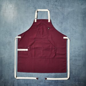 Eco Modern Apron (Crimson)