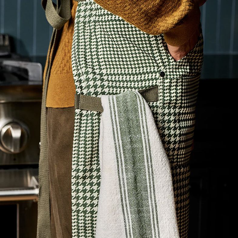 Eco Modern Apron (Houndstooth-Forest) - Image 4