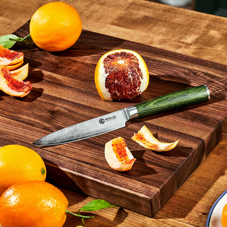 Essential Damascus Steel Knife Set, 6-pc (Green) - Image 6