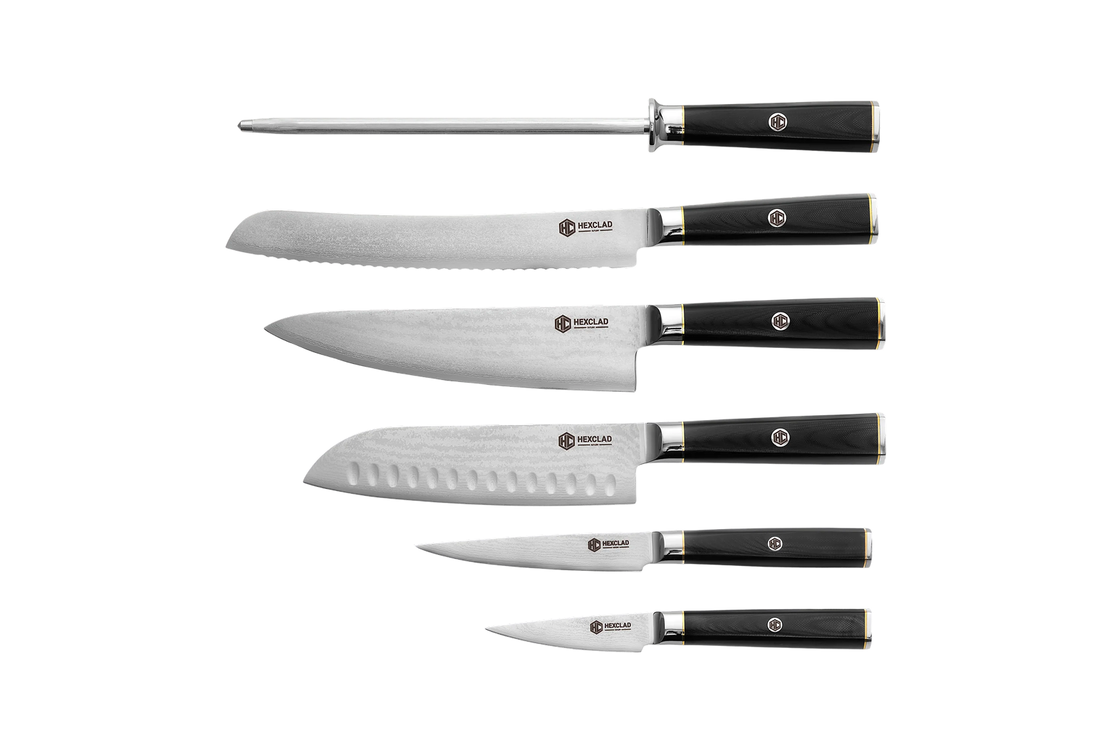 Master Series Damascus Steel Knife Set, 6-pc