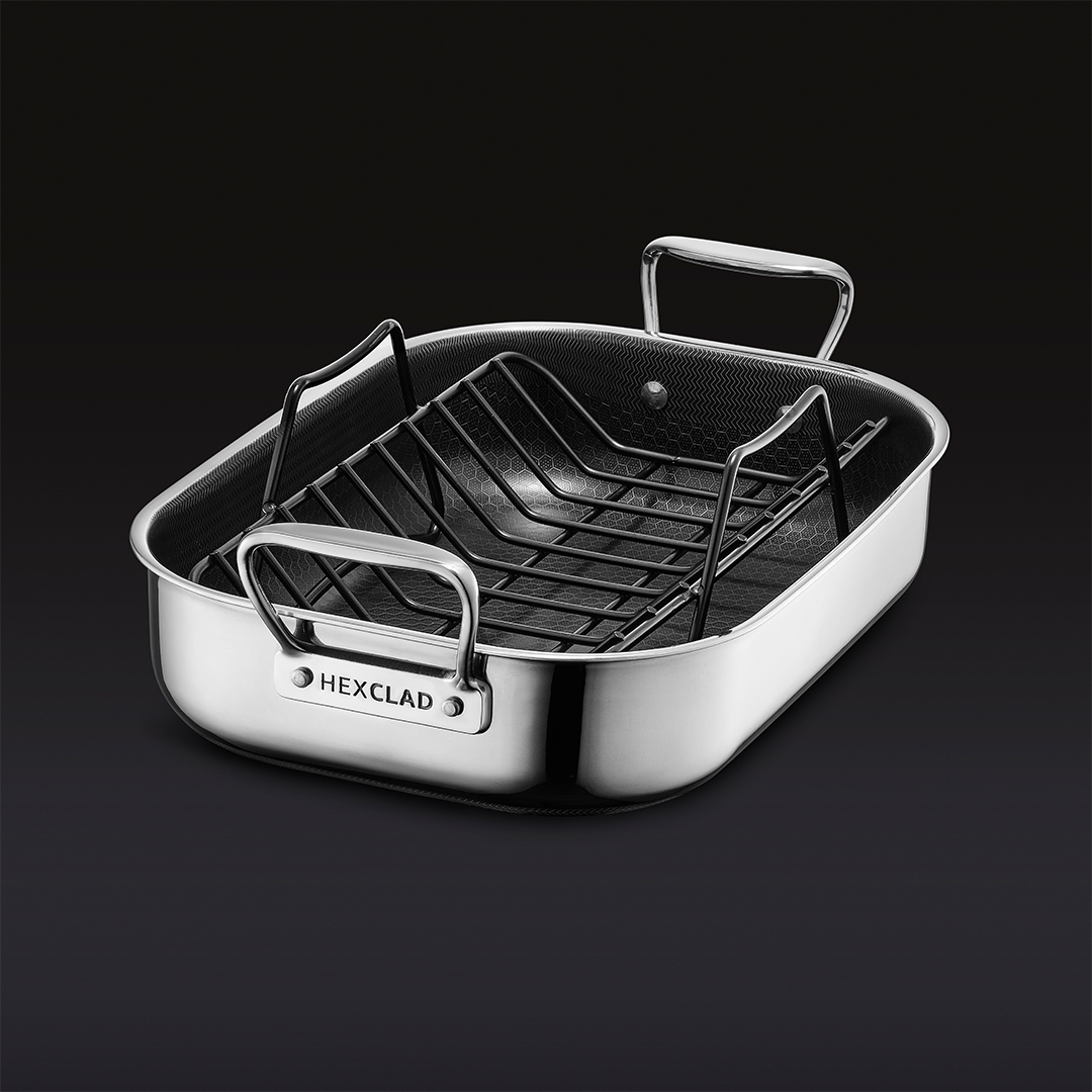 Small Hybrid Roasting Pan w/ Rack, 10" x 14" - Image 2