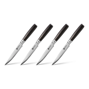 Damascus Steel Steak Knife Set, 4-pc (Espresso)