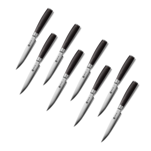 Damascus Steel Steak Knife Set, 8-pc (Espresso)