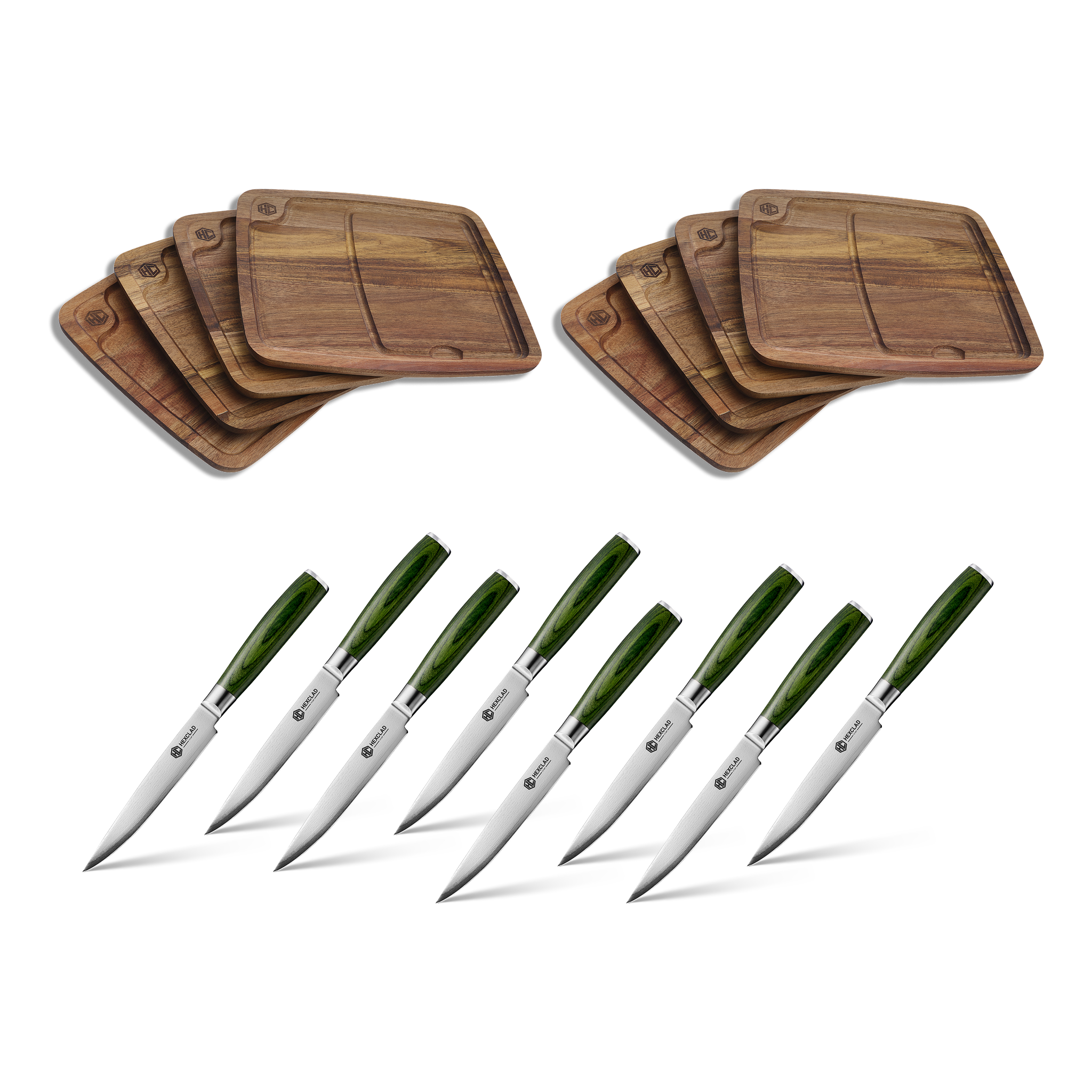 Steak Knife & Bistecca Plate Set, 16-pc (Green)